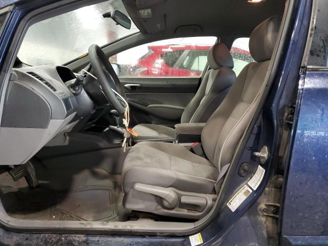 1HGFA16587L011774 - 2007 HONDA CIVIC LX BLUE photo 7