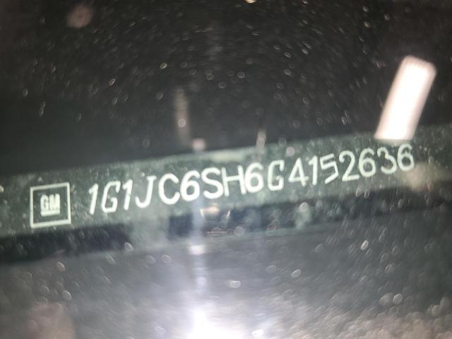 1G1JC6SH6G4152636 - 2016 CHEVROLET SONIC LT BLACK photo 12