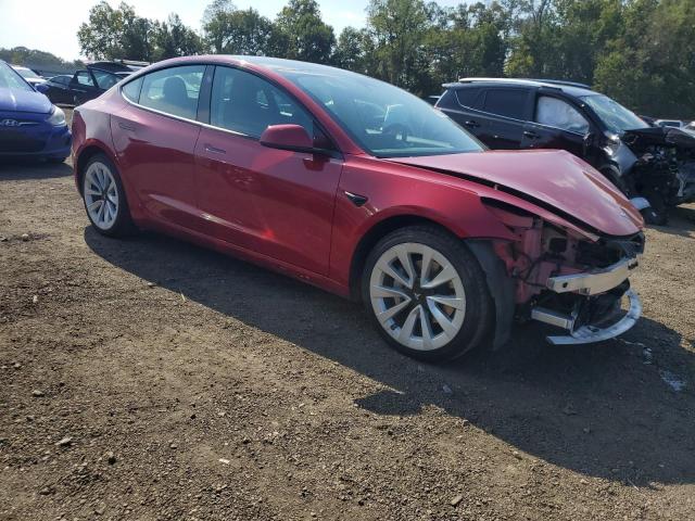 5YJ3E1EA5PF450342 - 2023 TESLA MODEL 3 أحمر صورة 4