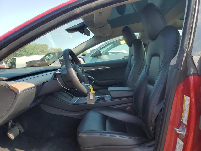5YJ3E1EA5PF450342 - 2023 TESLA MODEL 3 أحمر صورة 7