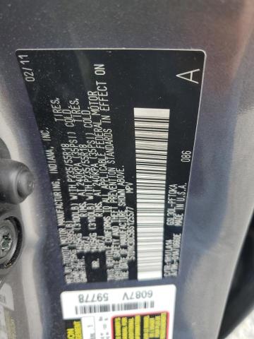 5TDYK3DC5BS125577 - 2011 TOYOTA SIENNA XLE 灰色 照片 12