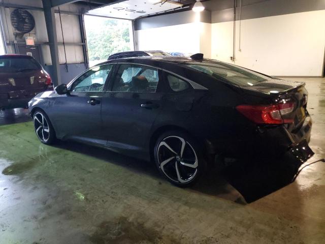 1HGCV1F39NA091777 - 2022 HONDA ACCORD SPORT Czarny zdjęcie 2