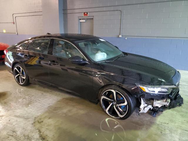 1HGCV1F39NA091777 - 2022 HONDA ACCORD SPORT Czarny zdjęcie 4
