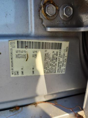 1N4AL2AP4BN472443 - 2011 NISSAN ALTIMA BASE SILVER photo 12