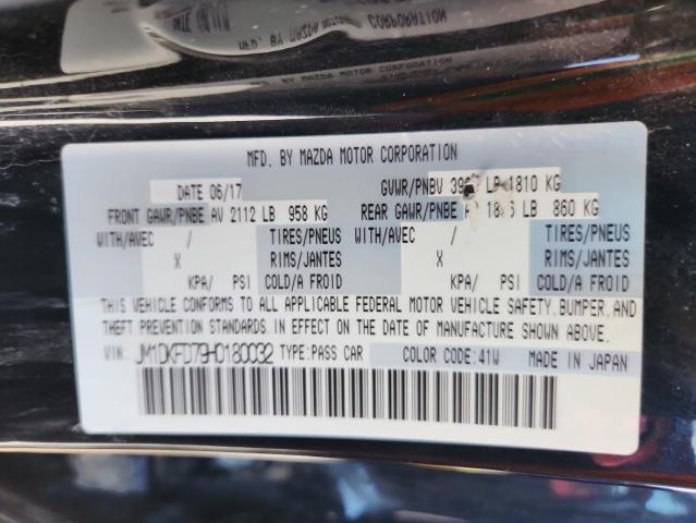 JM1DKFD79H0180032 - 2017 MAZDA CX-3 GRAND TOURING BLACK photo 12