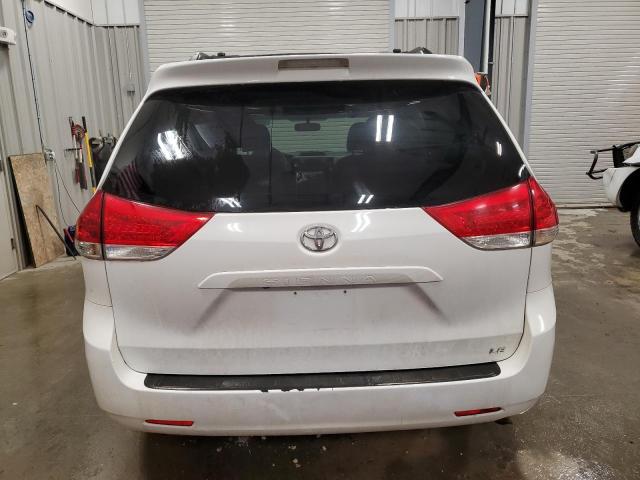 5TDJK3DC4BS006341 - 2011 TOYOTA SIENNA LE WHITE photo 6