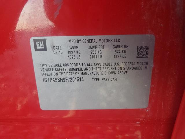 1G1PA5SH9F7201514 - 2015 CHEVROLET CRUZE LS Qırmızı foto 24