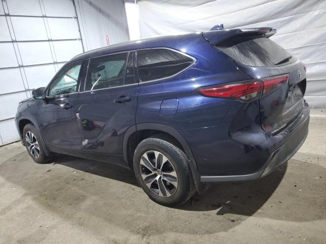 5TDGZRBH9LS018736 - 2020 TOYOTA HIGHLANDER XLE BLUE photo 2