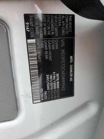 WD3PE7DC6E5899562 - 2014 MERCEDES-BENZ SPRINTER 2500 WHITE photo 13