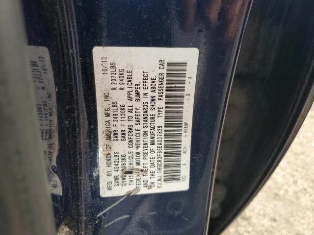 1HGCR3F86EA007829 - 2014 HONDA ACCORD EXL BLUE photo 12