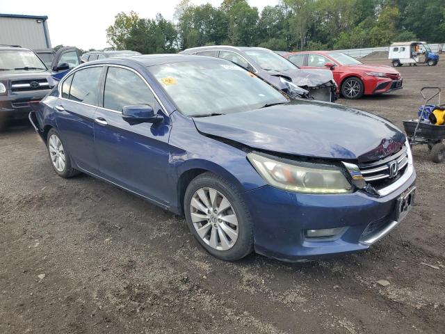 1HGCR3F86EA007829 - 2014 HONDA ACCORD EXL BLUE photo 4