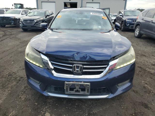1HGCR3F86EA007829 - 2014 HONDA ACCORD EXL BLUE photo 5