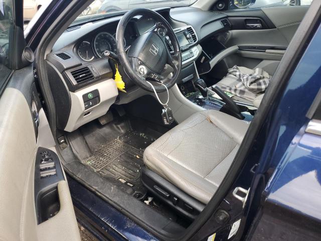 1HGCR3F86EA007829 - 2014 HONDA ACCORD EXL BLUE photo 8