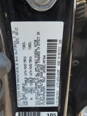 3TMCZ5AN3PM625459 - 2023 TOYOTA TACOMA DOUBLE CAB Қара фото 12