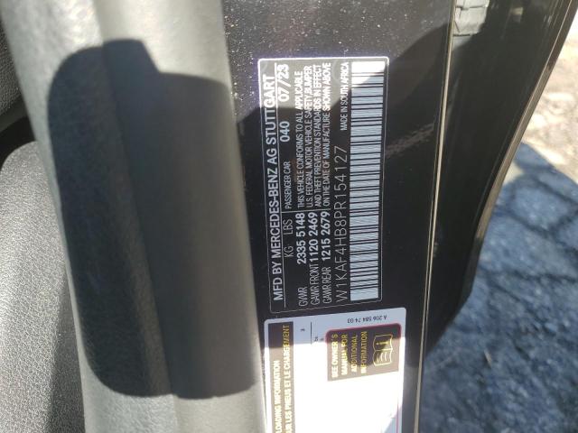 W1KAF4HB8PR154127 - 2023 MERCEDES-BENZ C 300 4MATIC BLACK photo 12