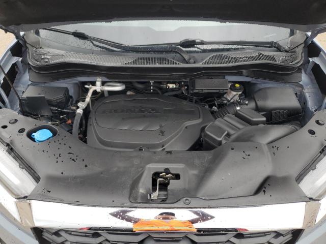 5FNYF7H56NB003813 - 2022 HONDA PASSPORT EXL BLUE photo 12