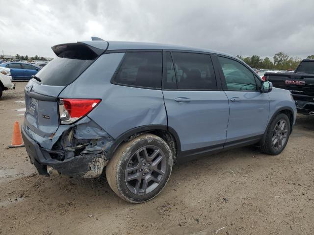 5FNYF7H56NB003813 - 2022 HONDA PASSPORT EXL BLUE photo 3