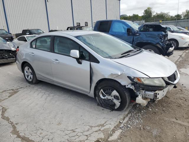 19XFB2F58DE014941 - 2013 HONDA CIVIC LX SILVER photo 4