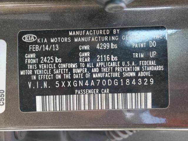 5XXGN4A70DG184329 - 2013 KIA OPTIMA EX 绿色 照片 12