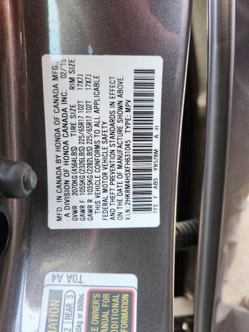2HKRM4H5XFH631045 - 2015 HONDA CR-V EX BROWN photo 12