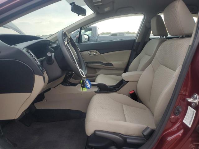 2HGFB2F56EH523384 - 2014 HONDA CIVIC LX BURGUNDY photo 7
