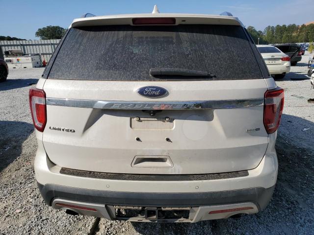 1FM5K8FH3HGB49626 - 2017 FORD EXPLORER LIMITED WHITE photo 6