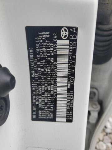 5YFBURHE3GP556739 - 2016 TOYOTA COROLLA L WHITE photo 13