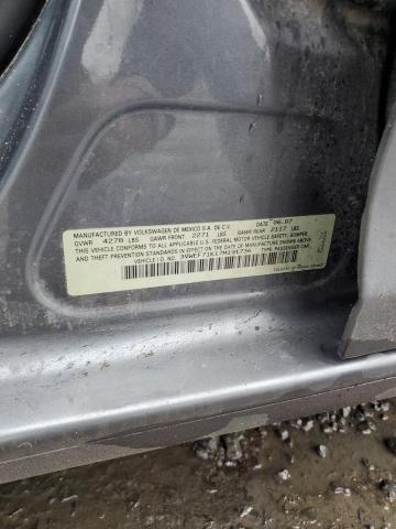 3VWEF71K17M191736 - 2007 VOLKSWAGEN JETTA WOLFSBURG 灰色 照片 12