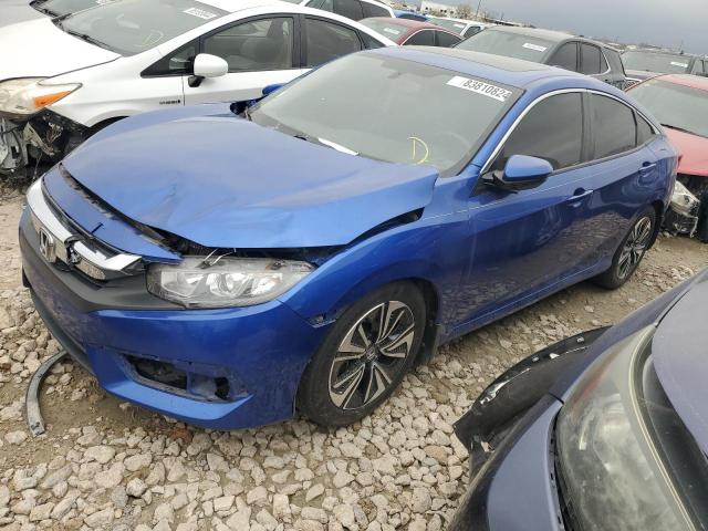 JHMFC1F70JX021160 - 2018 HONDA CIVIC EXL ლურჯი ფოტო 1