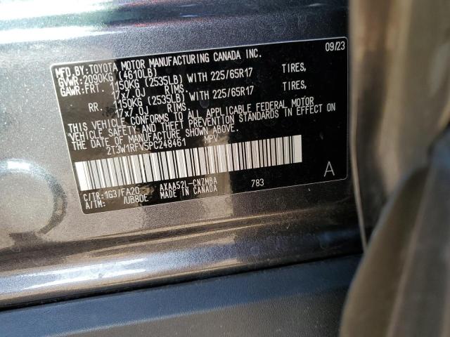 2T3W1RFV5PC248461 - 2023 TOYOTA RAV4 XLE GRAY photo 13