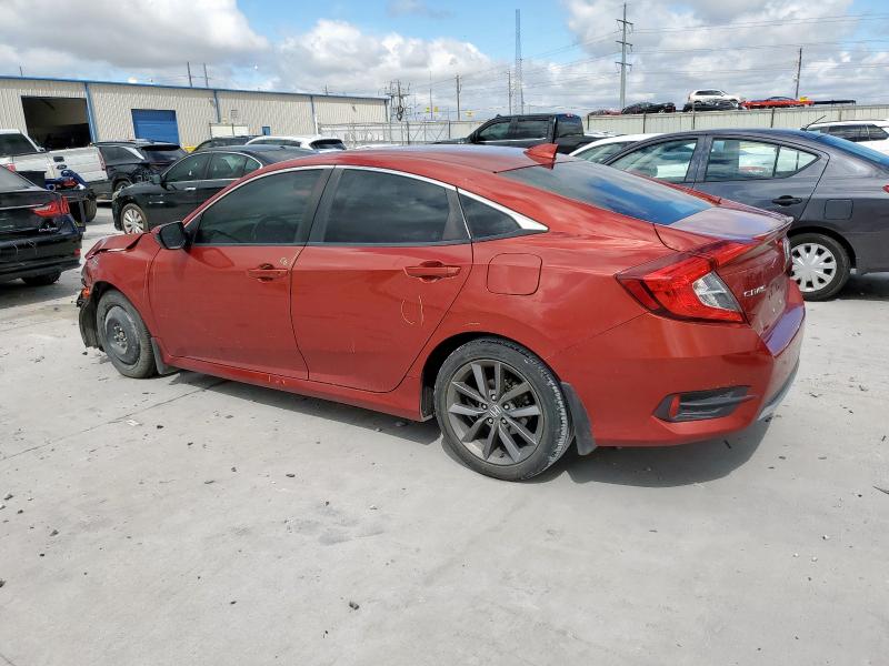 19XFC1F36LE008222 - 2020 HONDA CIVIC EX BURGUNDY photo 2