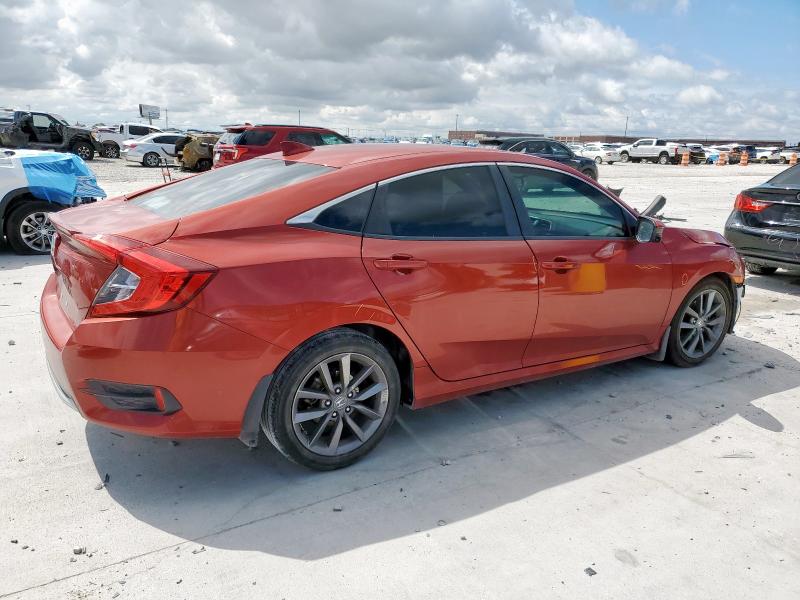 19XFC1F36LE008222 - 2020 HONDA CIVIC EX BURGUNDY photo 3