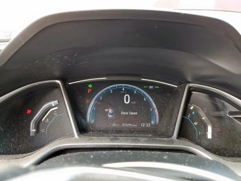 19XFC1F36LE008222 - 2020 HONDA CIVIC EX BURGUNDY photo 9