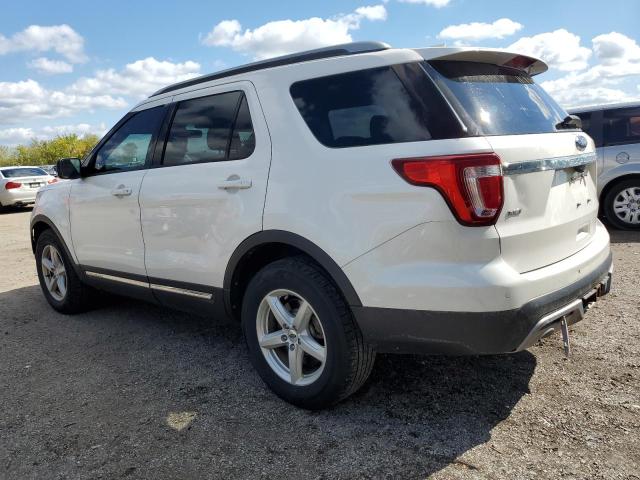 1FM5K8D85HGC01342 - 2017 FORD EXPLORER XLT Ақ фото 2