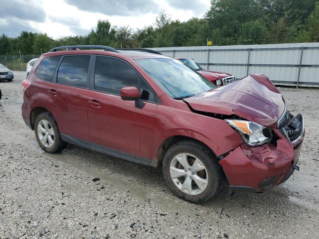 JF2SJADC5GH497012 - 2016 SUBARU FORESTER 2.5I PREMIUM Czerwony zdjęcie 4