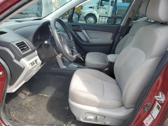 JF2SJADC5GH497012 - 2016 SUBARU FORESTER 2.5I PREMIUM Czerwony zdjęcie 7