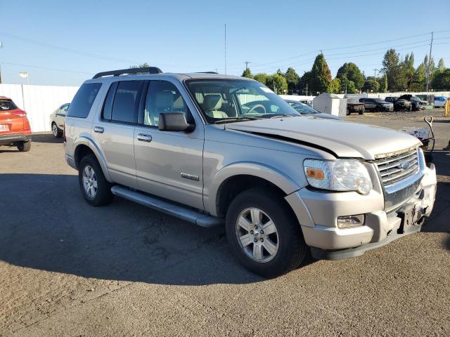 1FMEU73E87UB57588 - 2007 FORD EXPLORER XLT 银色 照片 4