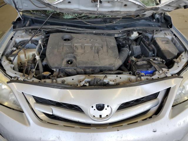 2T1BU4EE7DC091773 - 2013 TOYOTA COROLLA BASE SILVER photo 11