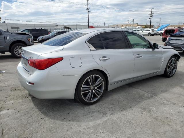 JN1BV7AP0FM338243 - 2015 INFINITI Q50 BASE ვერცხლისფერი ფოტო 3