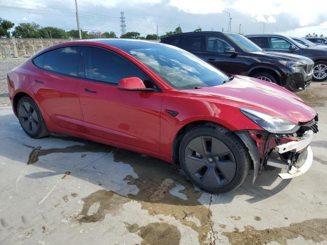 5YJ3E1EA5PF417843 - 2023 TESLA MODEL 3 Rot Foto 4
