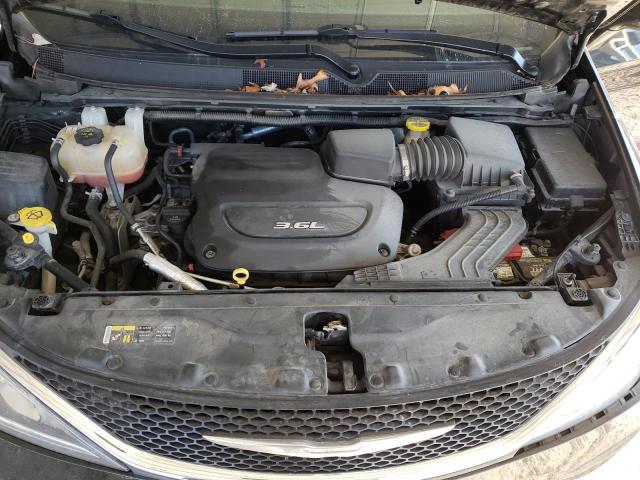 2C4RC1BG6HR741205 - 2017 CHRYSLER PACIFICA TOURING L შავი ფოტო 12
