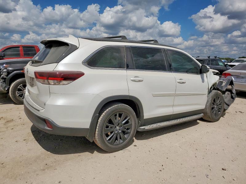 5TDKZRFH9KS354552 - 2019 TOYOTA HIGHLANDER SE Biały zdjęcie 3