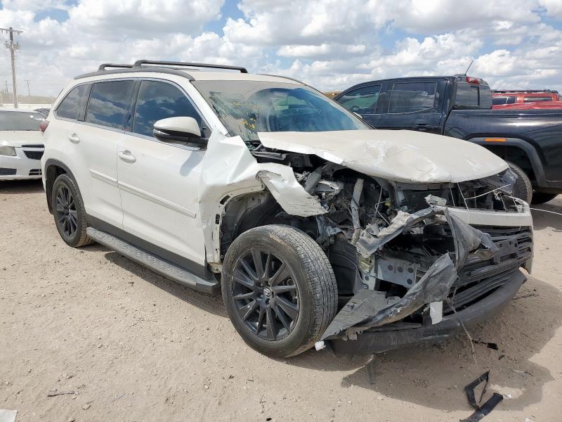 5TDKZRFH9KS354552 - 2019 TOYOTA HIGHLANDER SE Biały zdjęcie 4