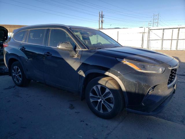 5TDGZRBH9MS141826 - 2021 TOYOTA HIGHLANDER XLE BLACK photo 4