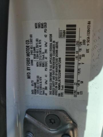 NM0LS7E22M1497298 - 2021 FORD TRANSIT CONNECT XL WHITE photo 13