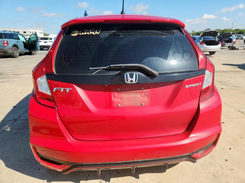 3HGGK5H66LM733638 - 2020 HONDA FIT SPORT RED photo 6