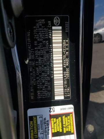 4T1F11AK3MU601314 - 2021 TOYOTA CAMRY XLE 黑色 照片 12