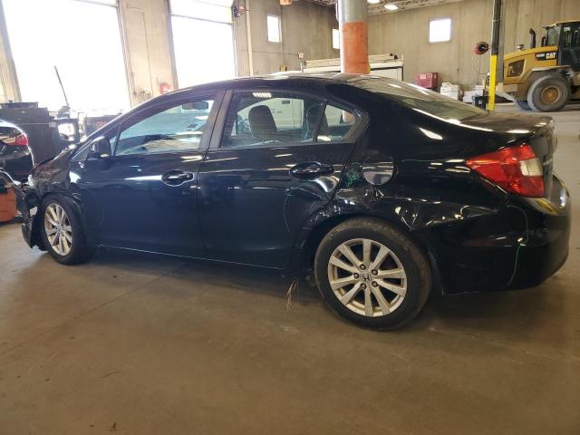 19XFB2F88CE090782 - 2012 HONDA CIVIC EX BLACK photo 2