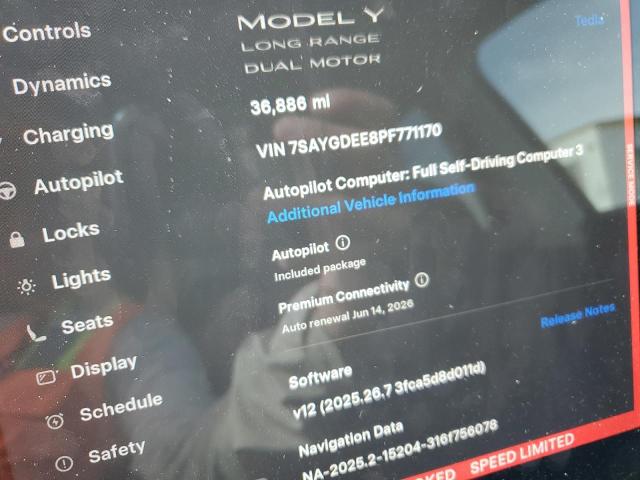 7SAYGDEE8PF771170 - 2023 TESLA MODEL Y Сұр фото 9