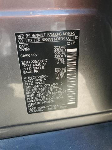 KNMAT2MT1HP538561 - 2017 NISSAN ROGUE S 灰色 照片 13